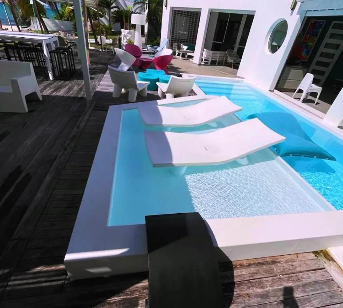 Villa Avec Piscine Et Plage Privee Sur Le Lagon Saint-Francois  Guadeloupe